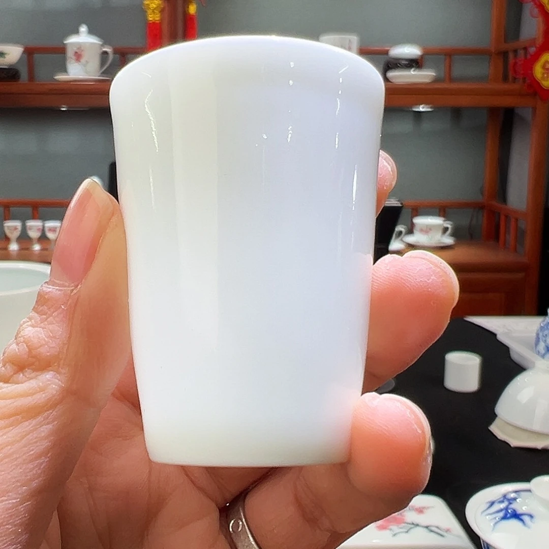 柴窑素胎闻香杯杯