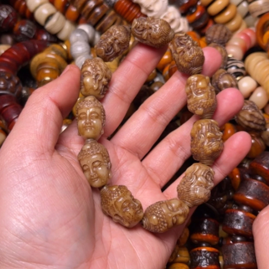 【闪购商品】牛骨手串/手链牛骨原色一念之间22×13×11颗