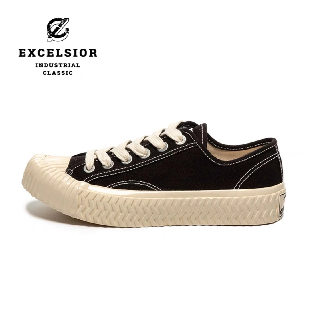 Excelsior网红休闲官方正版小白鞋春百搭韩版低帮笑帆布鞋运动鞋