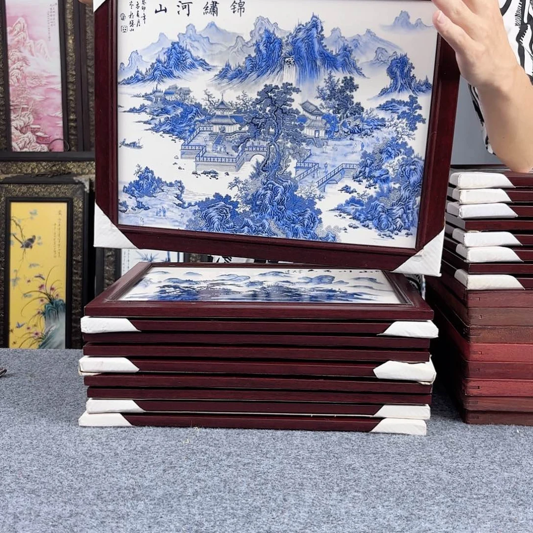 摆件景德镇陶瓷瓷板画