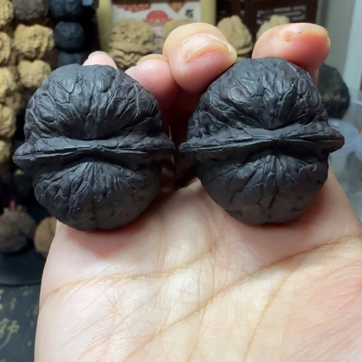 吊坠文玩核桃金丝龙珠37