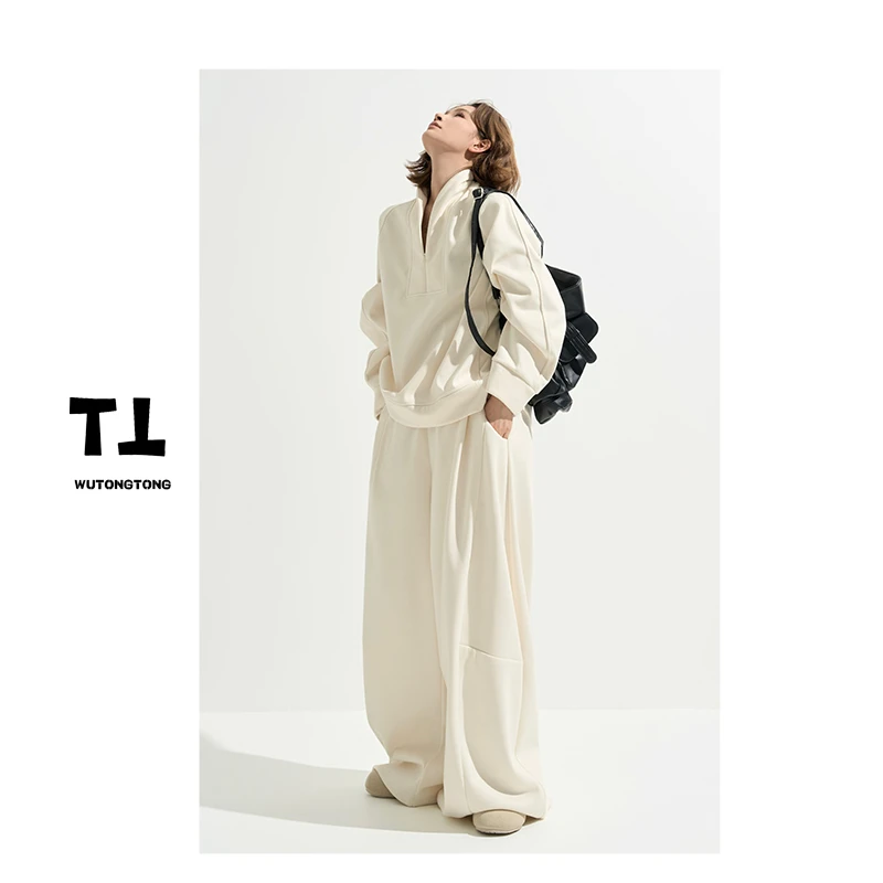 11/23【自由无尽】冬季加绒加厚长袖上衣两件套女休闲裤套装62972