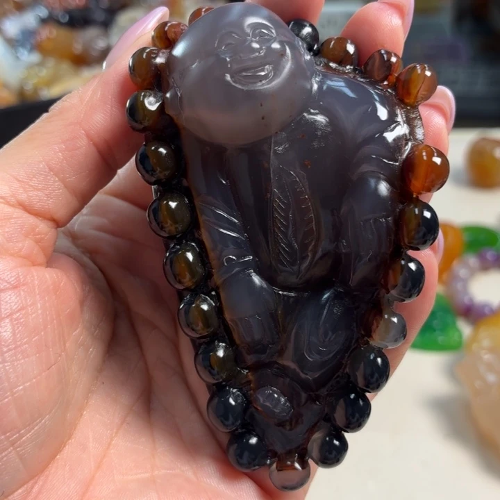 玛瑙/玉髓未镶嵌吊坠(不含链)