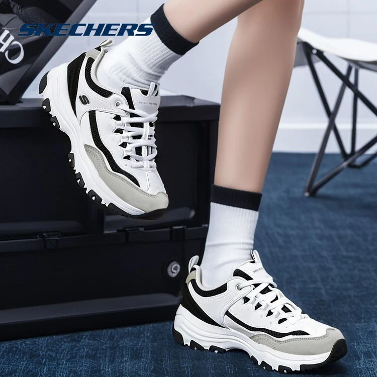 【秋上新】斯凯奇正品女鞋秋季新款轻便缓震熊猫鞋运动休闲鞋专柜款