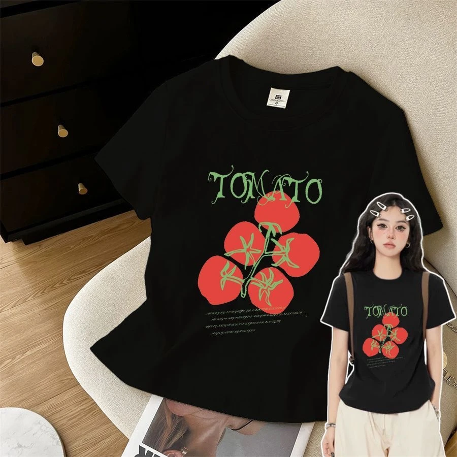 夏日休闲印花短袖卡通风