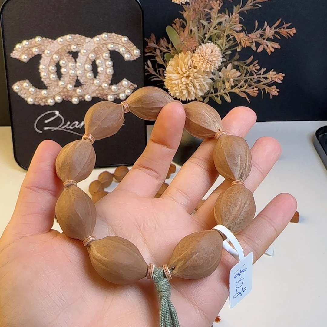 安***杨橄榄核手串原生态梅林铁核