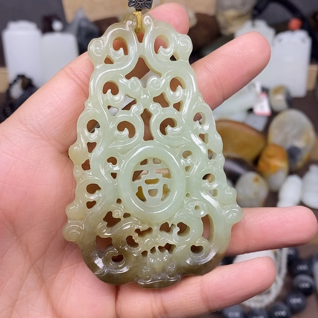 和田玉未镶嵌颈饰36