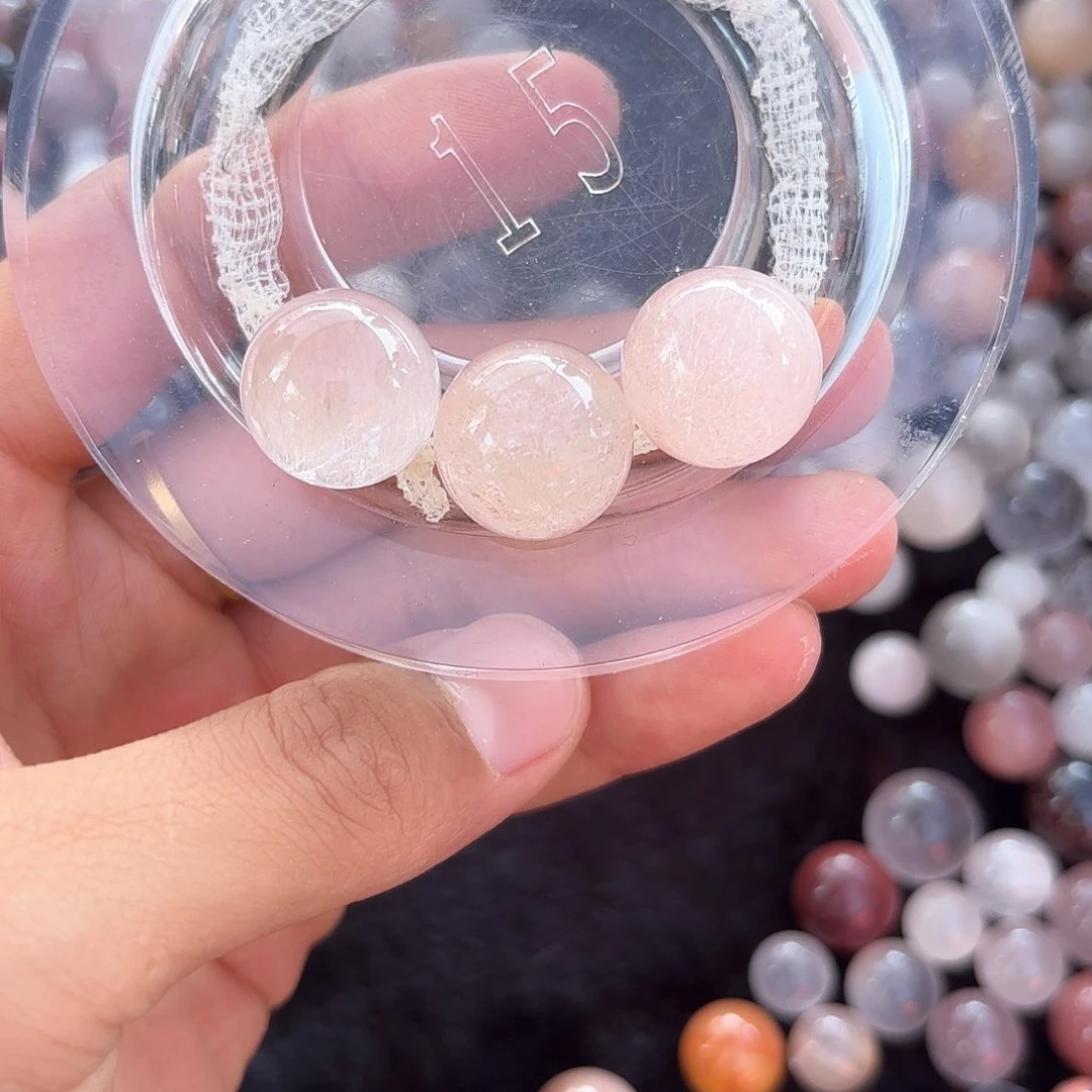 水晶珠宝半成品未镶嵌用****8定制通孔不退不换带微瑕