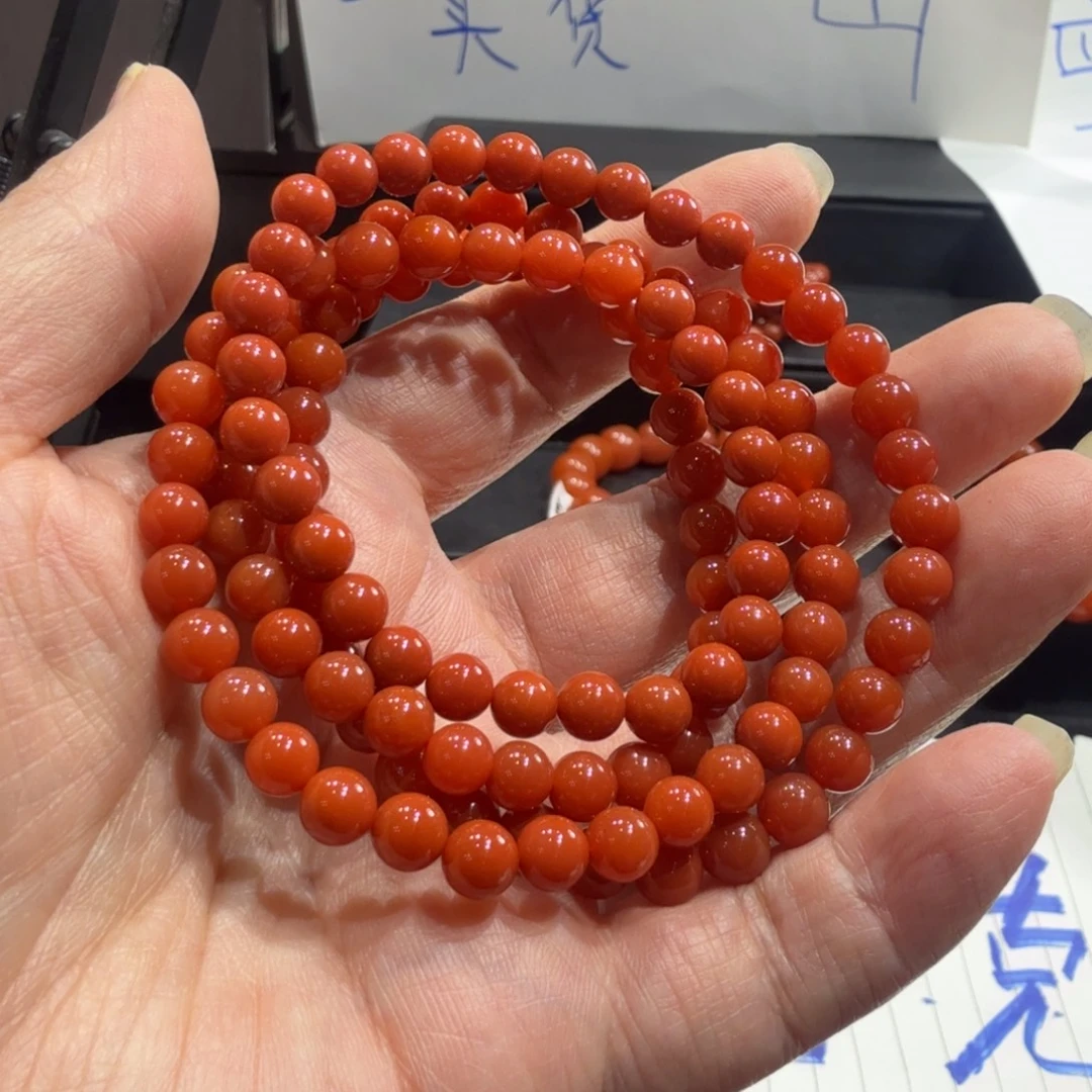 因***你南红玛瑙未镶嵌颈饰