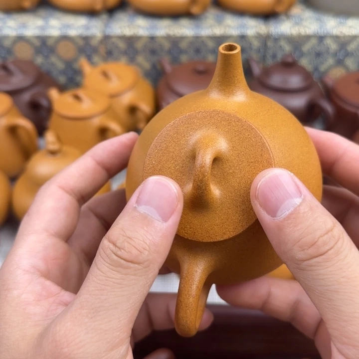达***c茶壶紫砂黄金段零添加