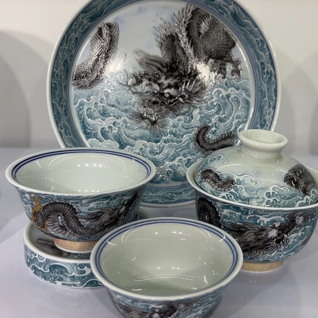 飞***般景德镇陶瓷五件套