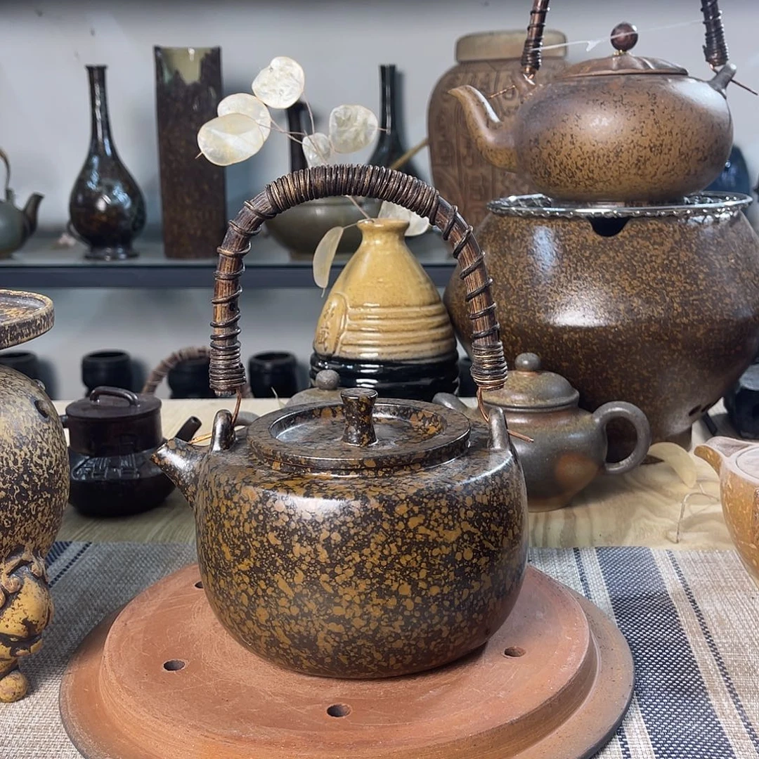 壶紫砂粗陶实用茶壶