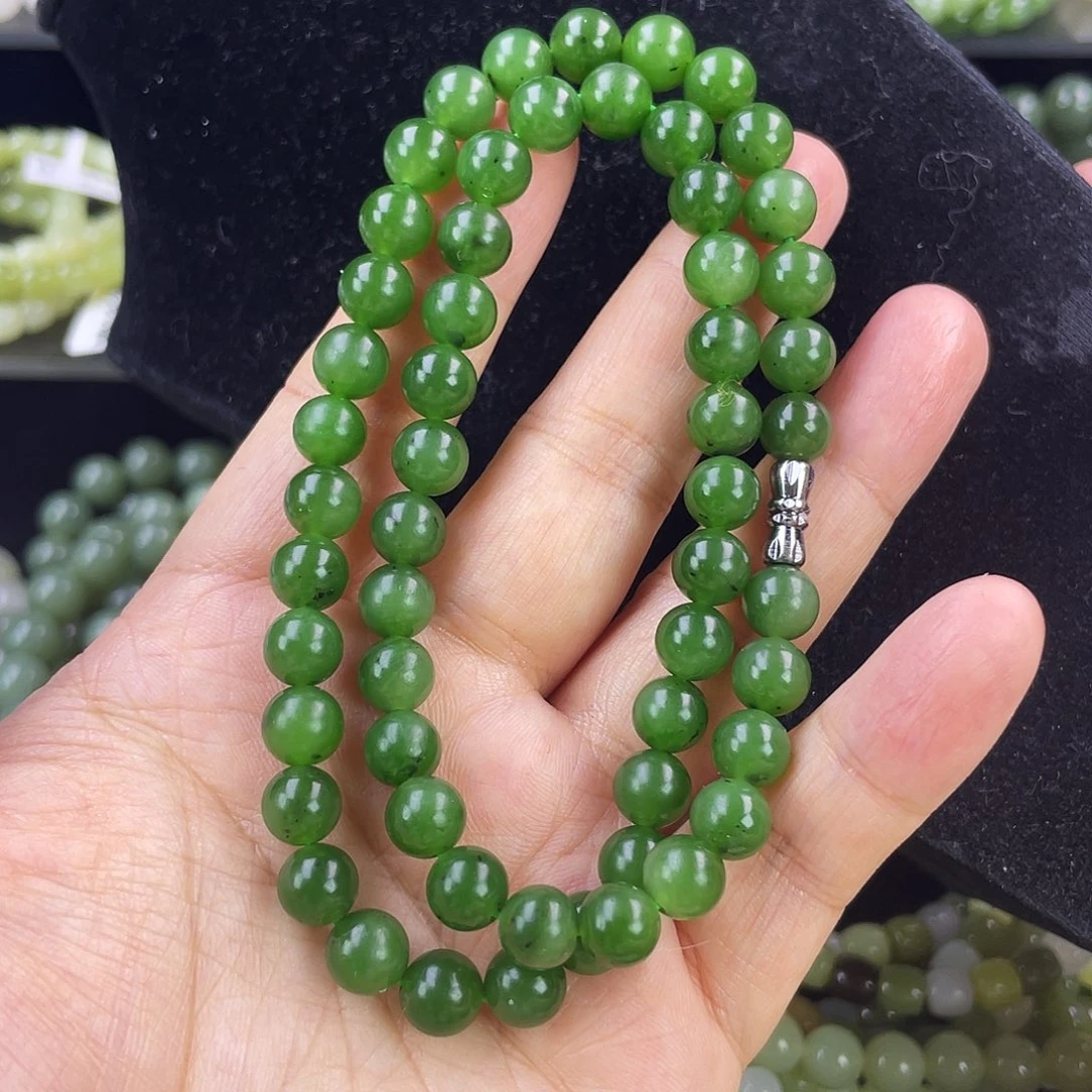 和田玉（碧玉）未镶嵌手链