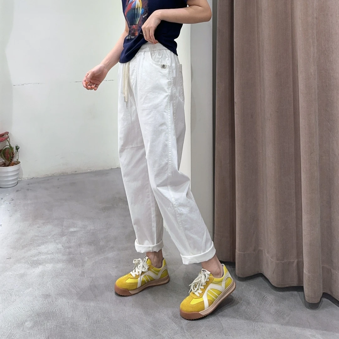 萱萱【休闲裤】新款松紧腰设计款裤子985032 040601