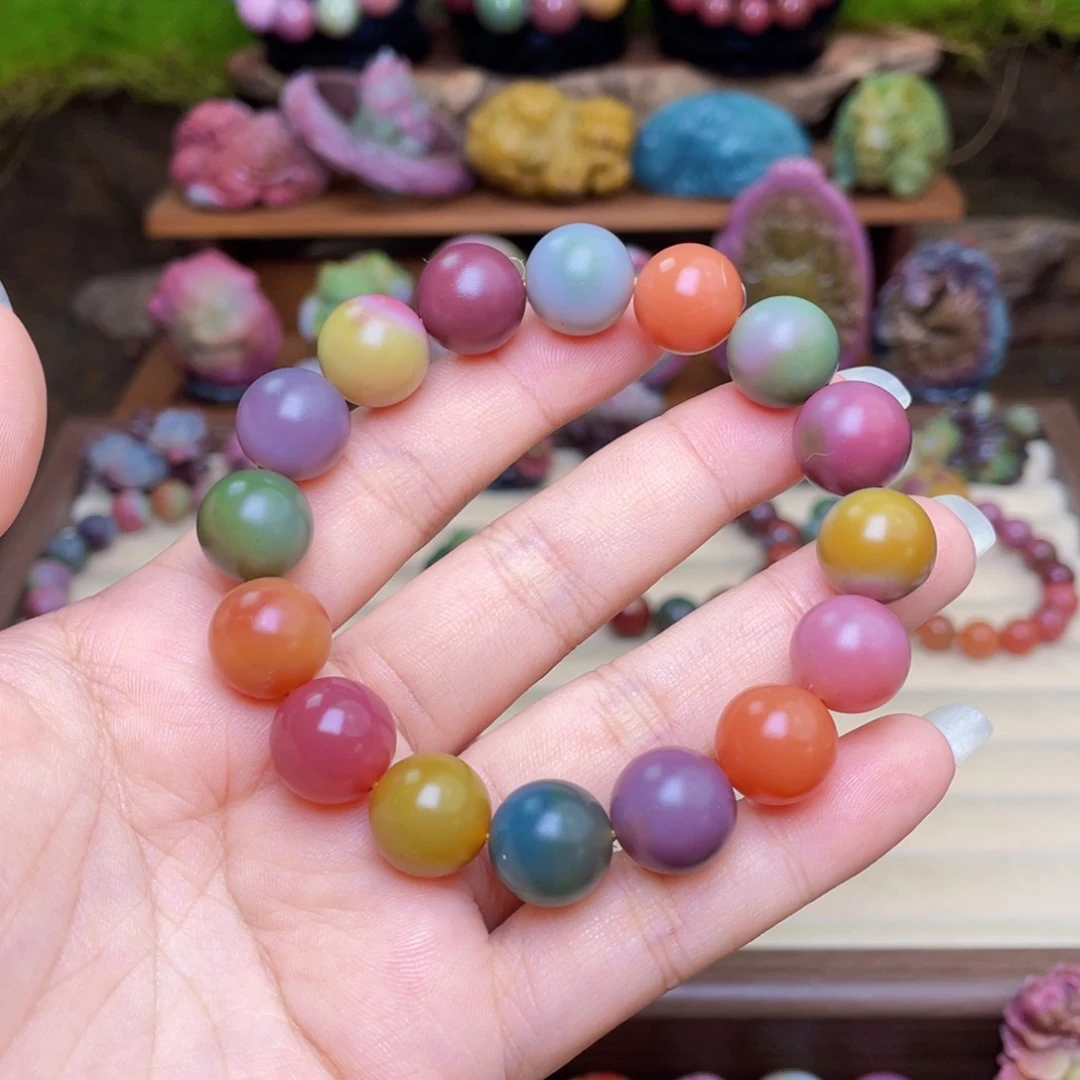 玛瑙/玉髓未镶嵌珠宝半成品姚**紫盐源玛瑙618收藏磨砂珠