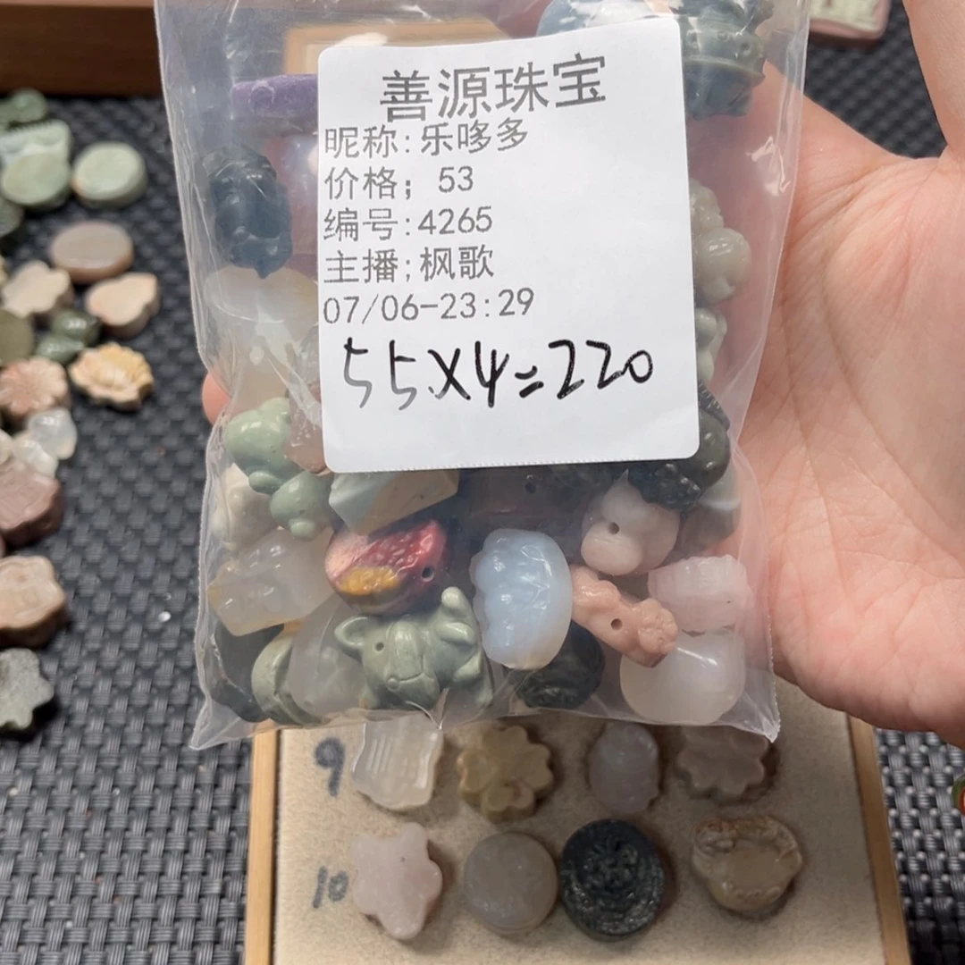 【闪购商品】石英质玉未镶嵌珠宝半成品乐*多