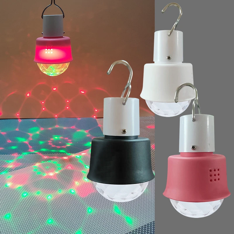 新款LED充电迷你氛围灯泡光源低压七彩便携小挂灯