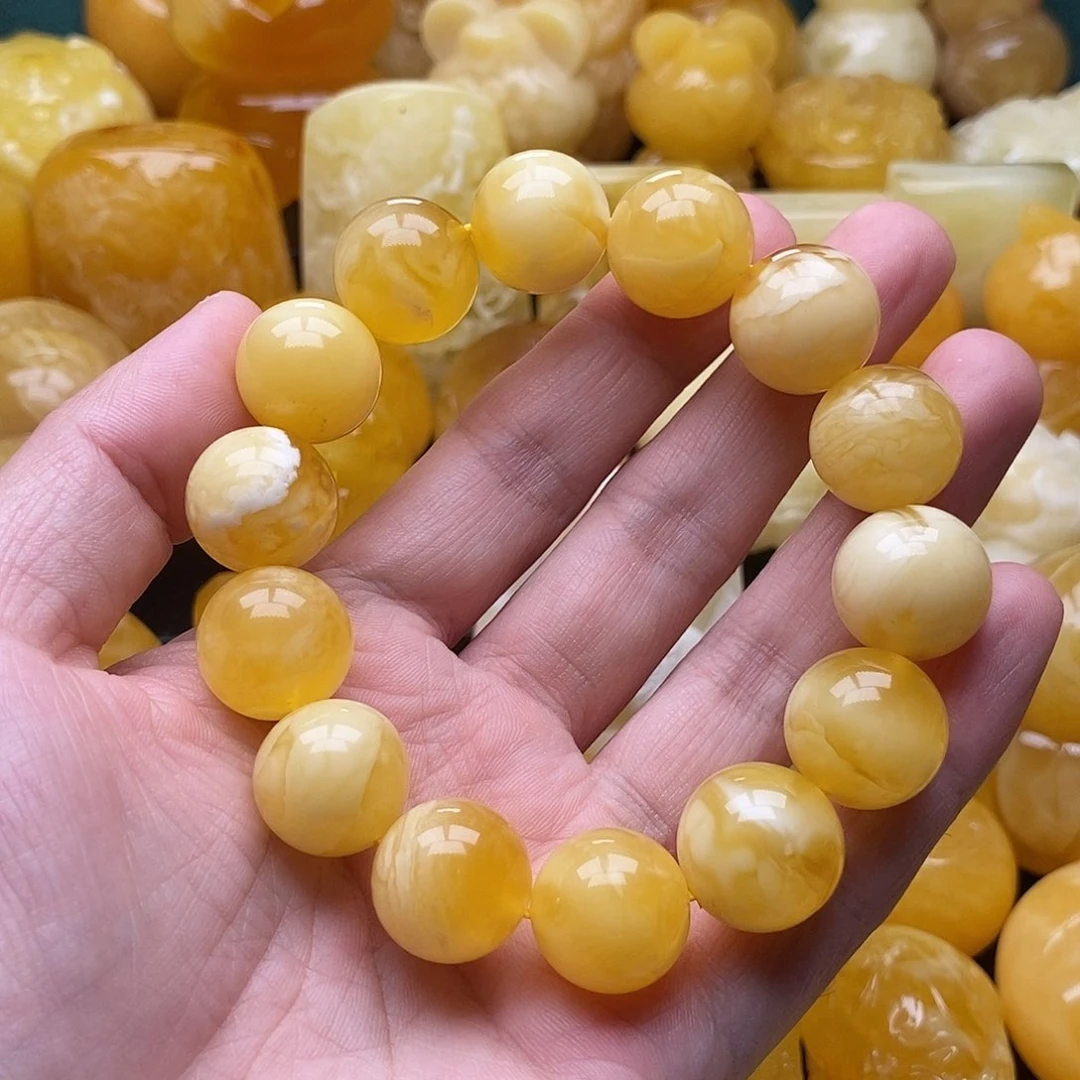 琥珀颈饰未镶嵌琥珀蜜蜡吊坠