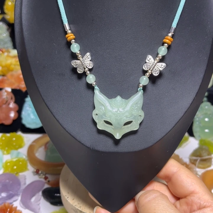 蛇纹石玉未镶嵌吊坠(赠链)