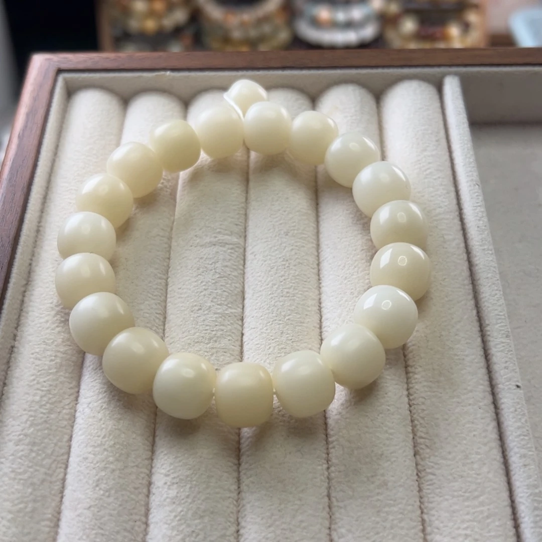 菩提根/象牙果手串卡12桶珠干磨全品