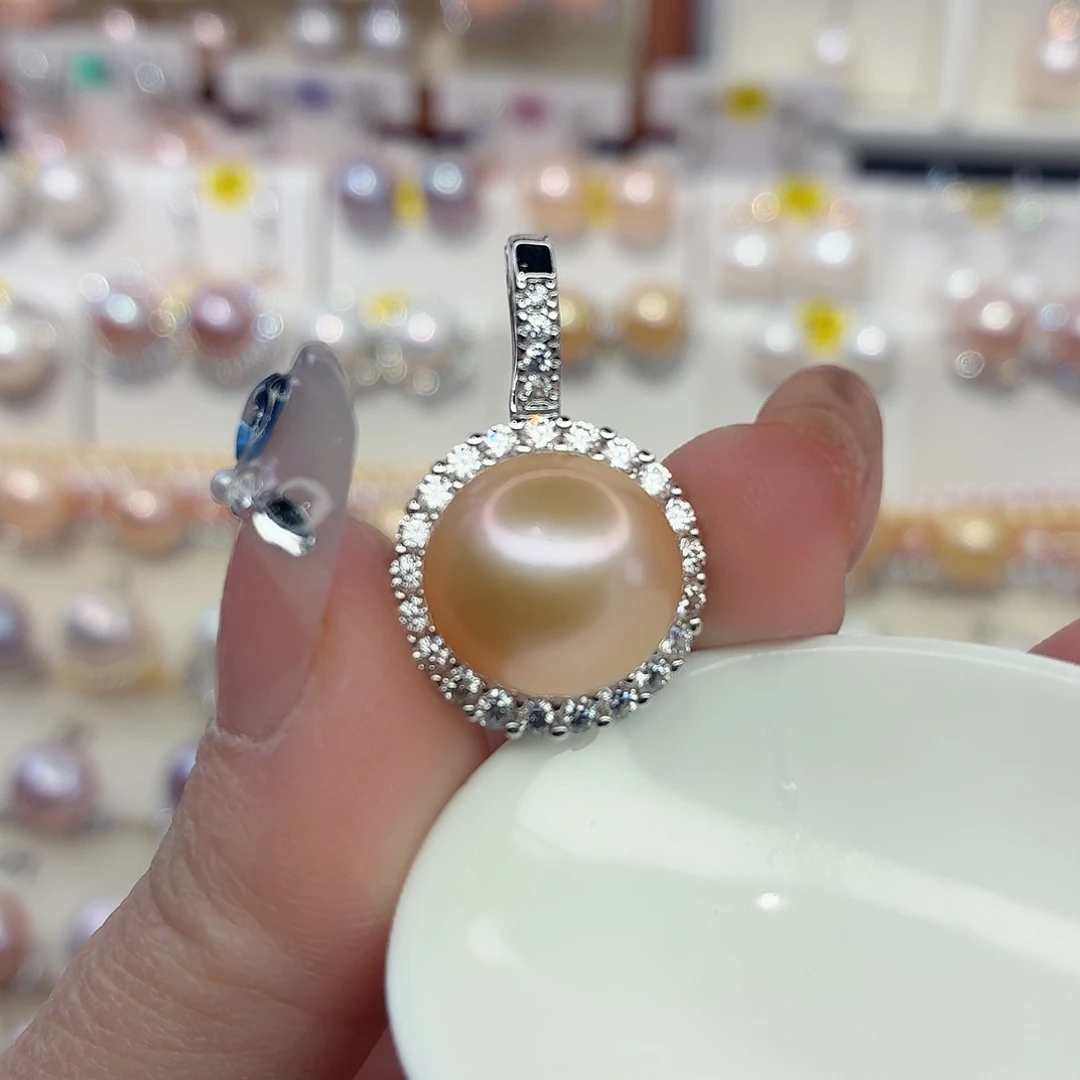 颈饰合金淡水珍珠