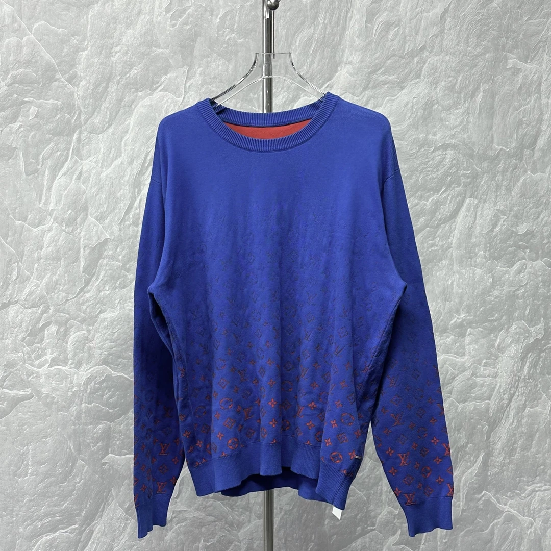 95新 LouisVuitton/路易威登 渐变老花满印卫衣 XXL码 J00623