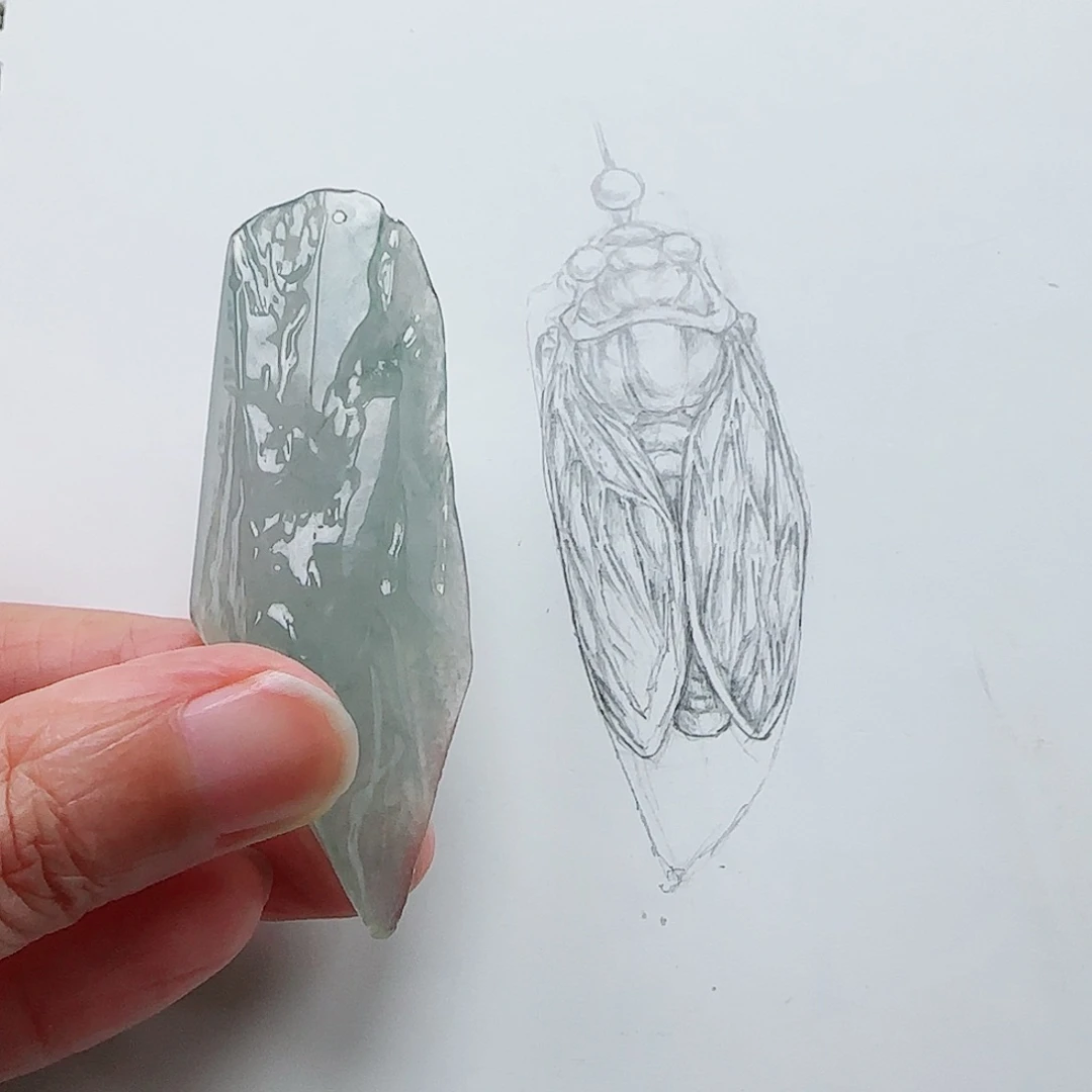 定制翡翠未镶嵌缅甸翡翠挂件