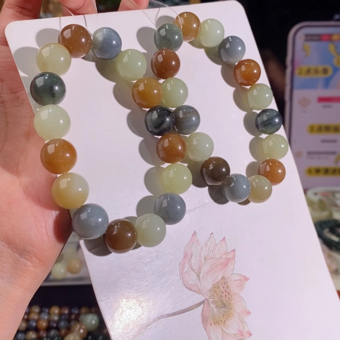 和田玉手串多样性拍一发一未镶嵌