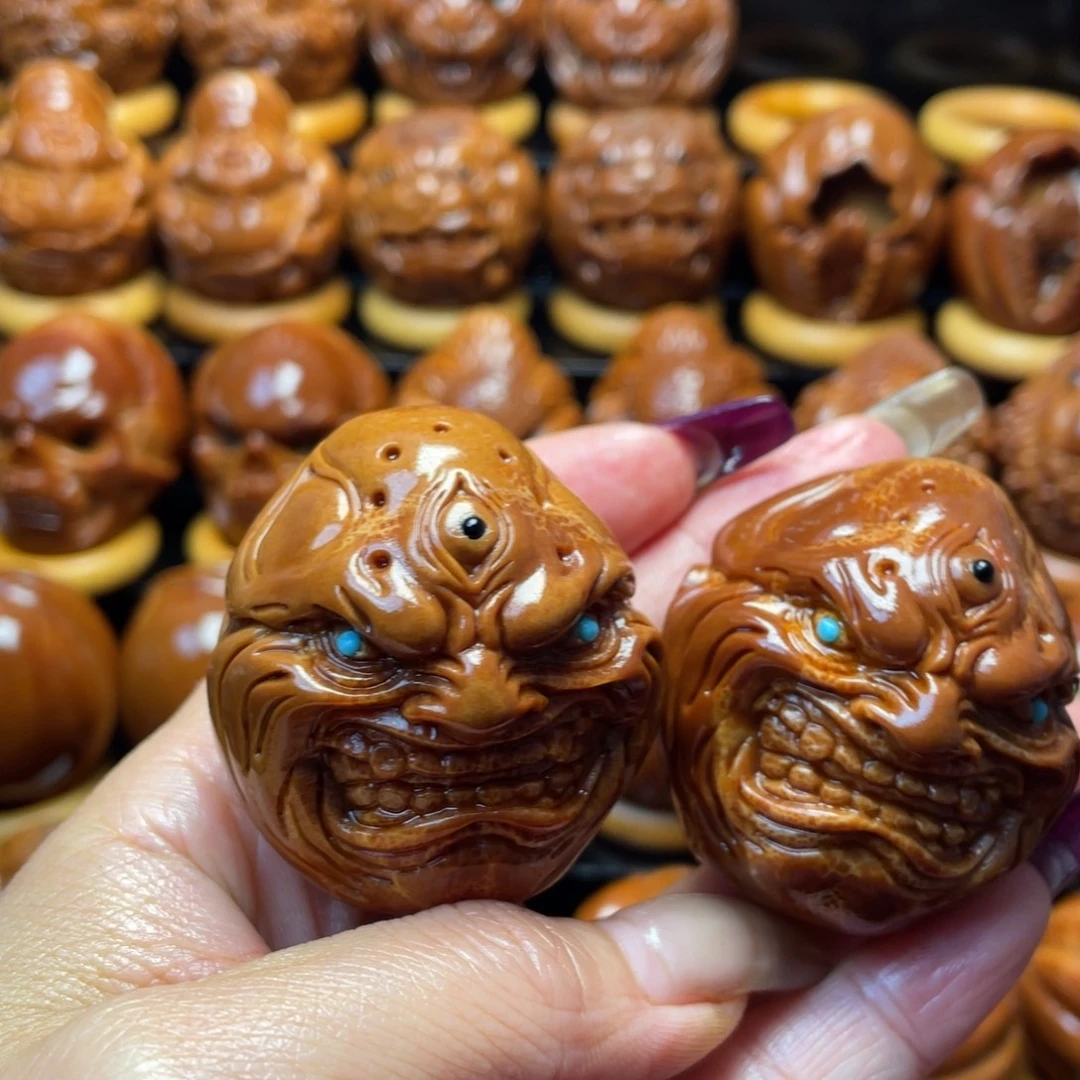 定***数把件橄榄核橄榄球