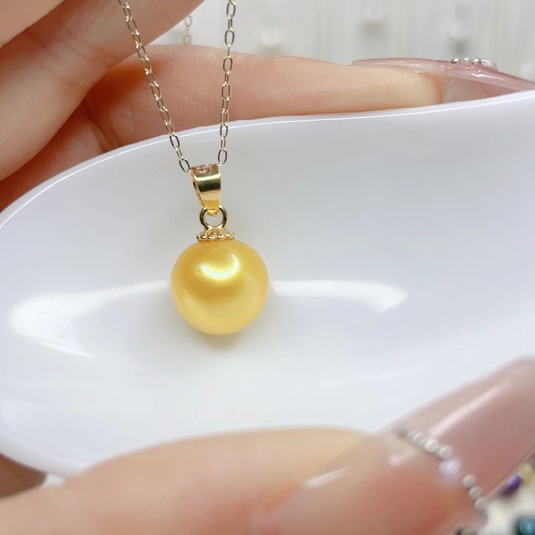 合金淡水珍珠吊坠(赠链)