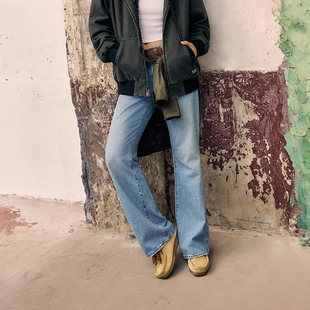 Levi's李维斯女士BAGGY宽松直筒美式复古休闲牛仔裤A8716-0002