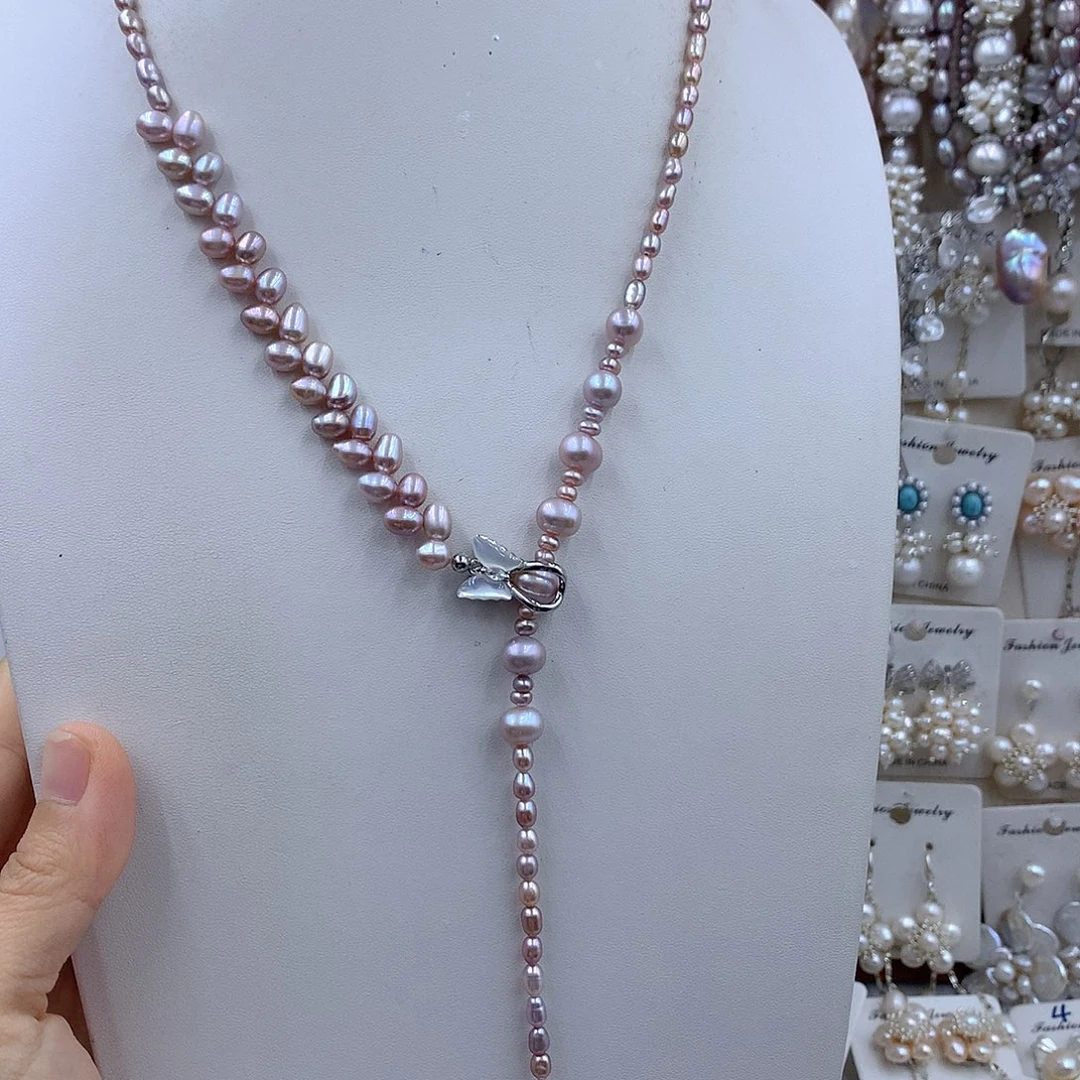 2***2银S925镶嵌项链耳饰淡水珍珠