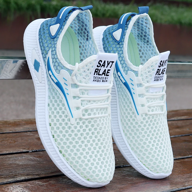 2025夏季新款软底防滑耐磨男款防臭运动鞋网面透气休闲鞋百搭男鞋