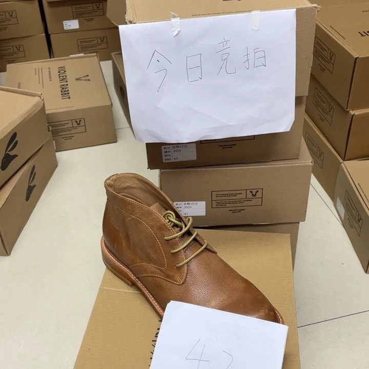 头层牛皮革42 沙漠靴鹿皮