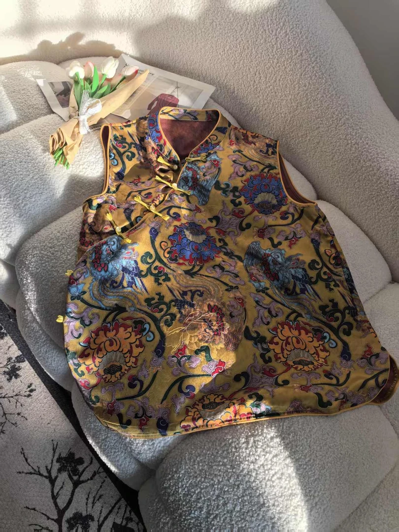 衣长70    8221【莲池清波】上衣