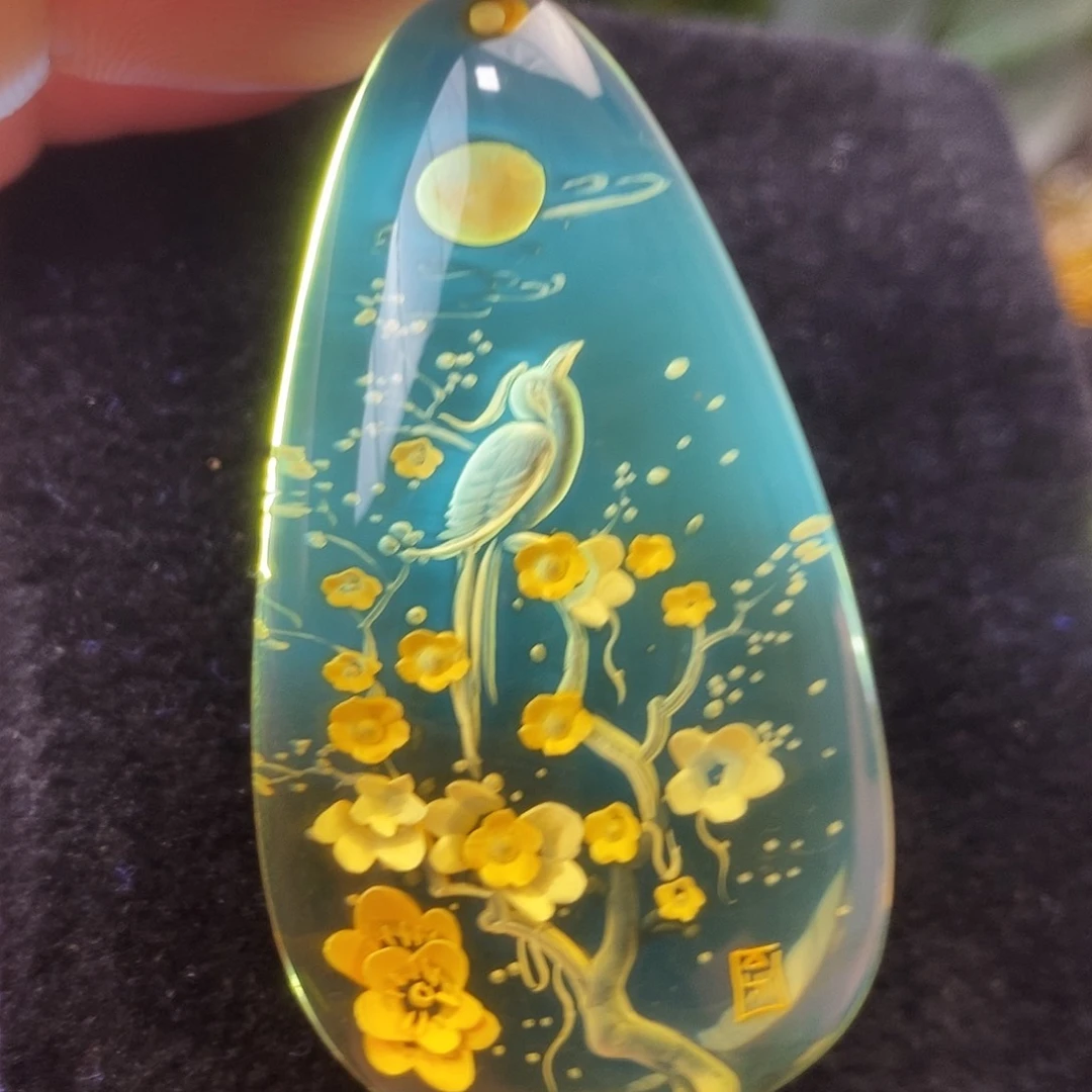 金珀未镶嵌吊坠(不含链)