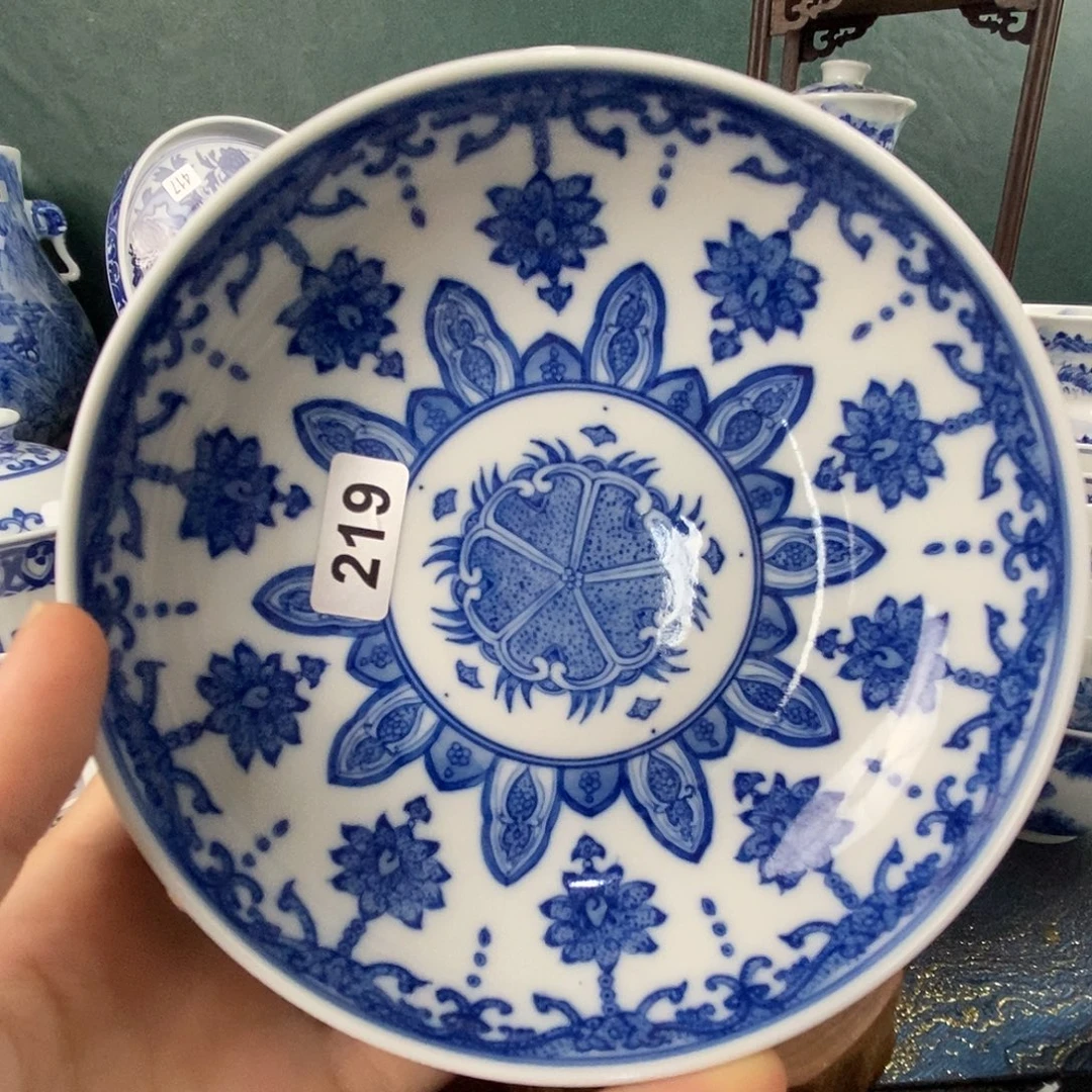瓷片景德镇手绘青花茶器219