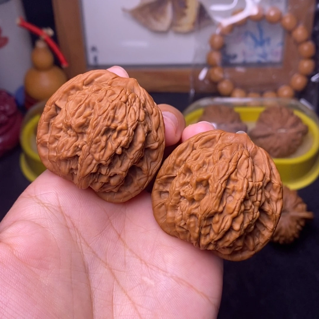 文玩核桃把件43麦虎