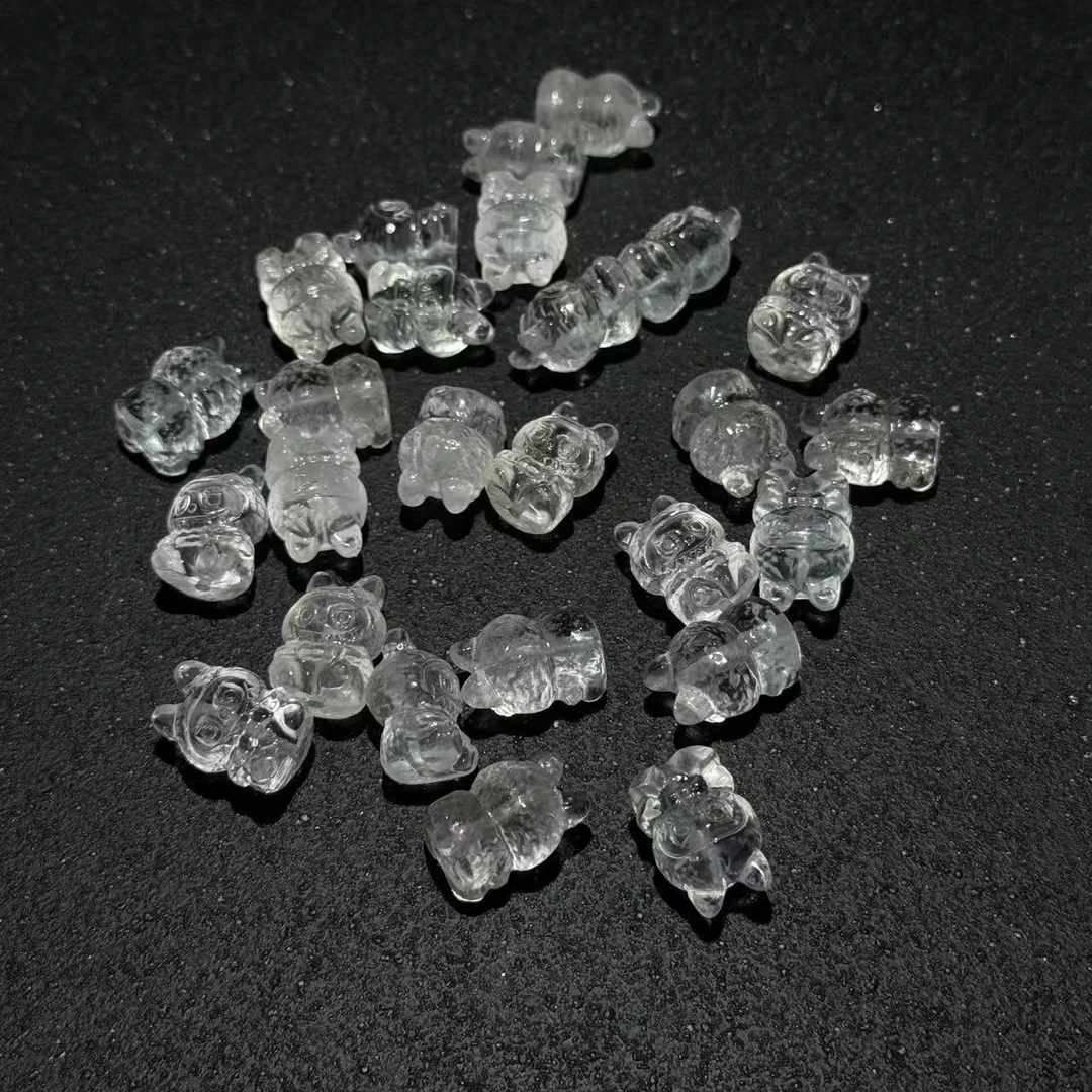 【云橙珠宝】白水晶雕刻布布配件DS070402-多样性发其一