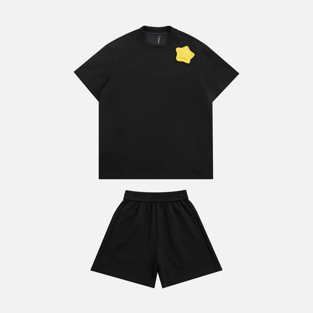 【上新】GGAHOLIDAY美式街头潮流宽松百搭显瘦短袖短裤套装153107/8