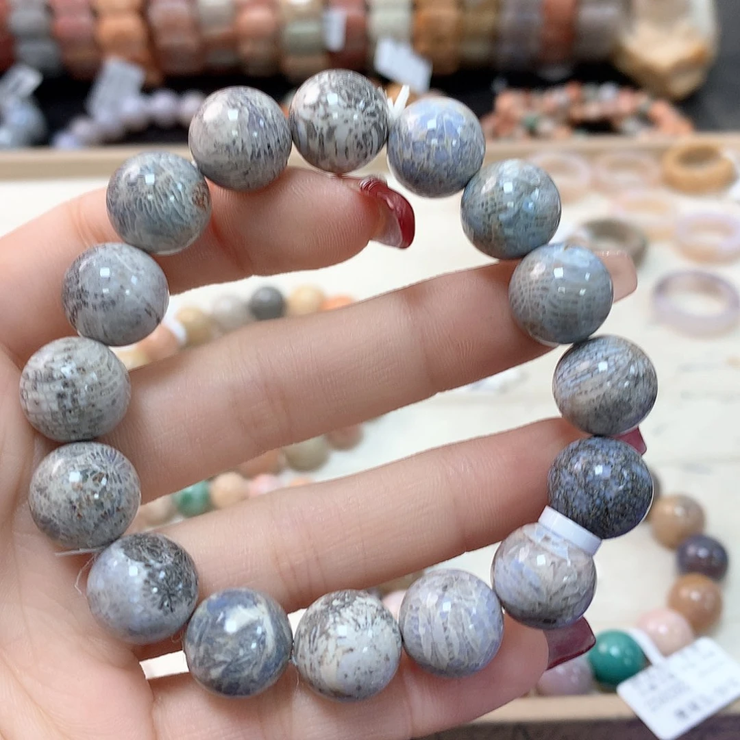 硅化珊瑚（珊瑚玉）手链未镶嵌马****果183