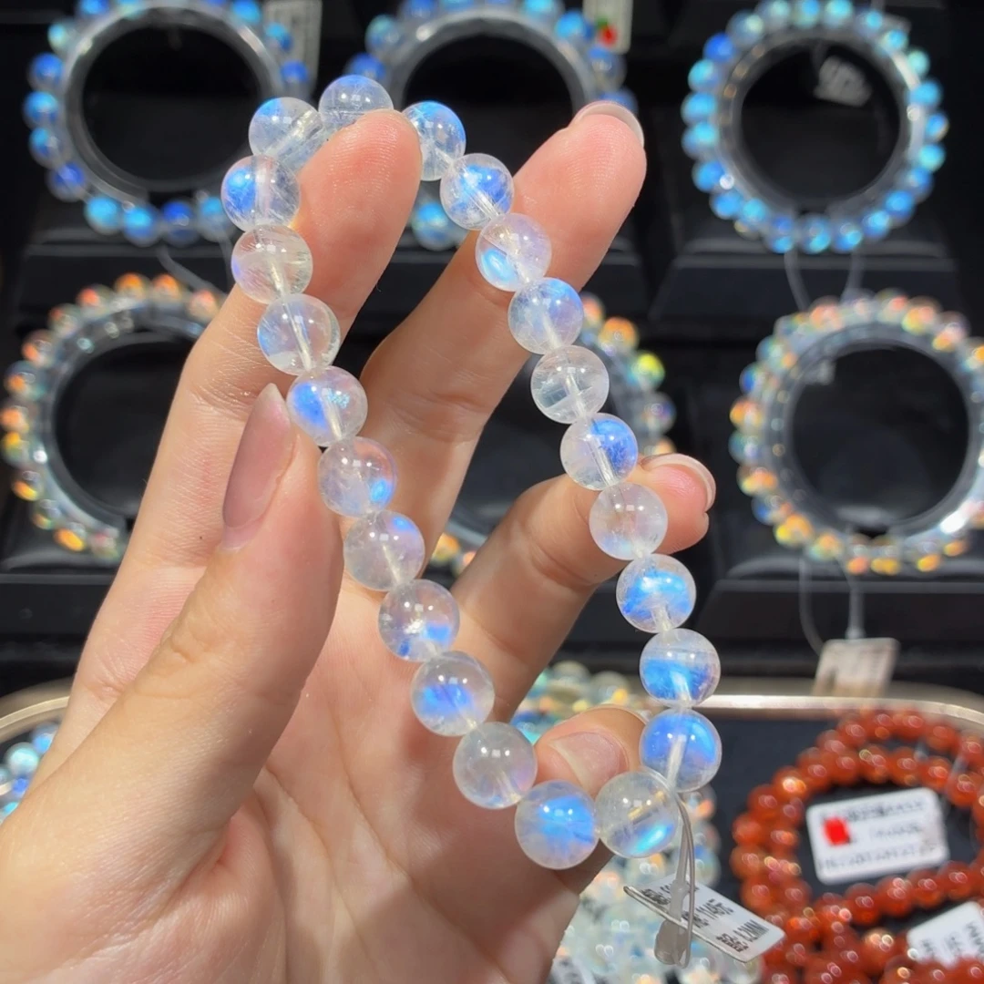 未镶嵌手链月光石SC4828#8.2mm