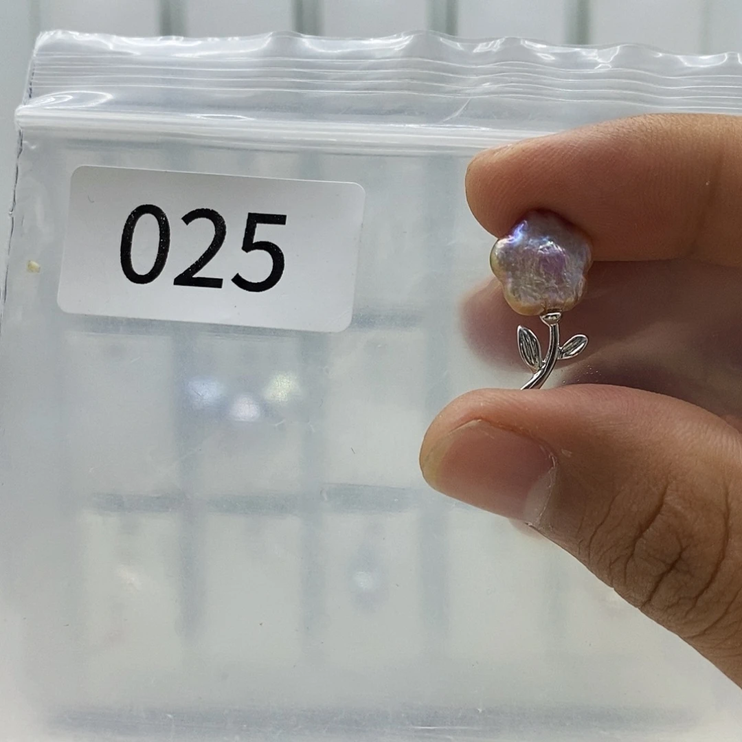 淡水珍珠巴洛克珍珠001合金