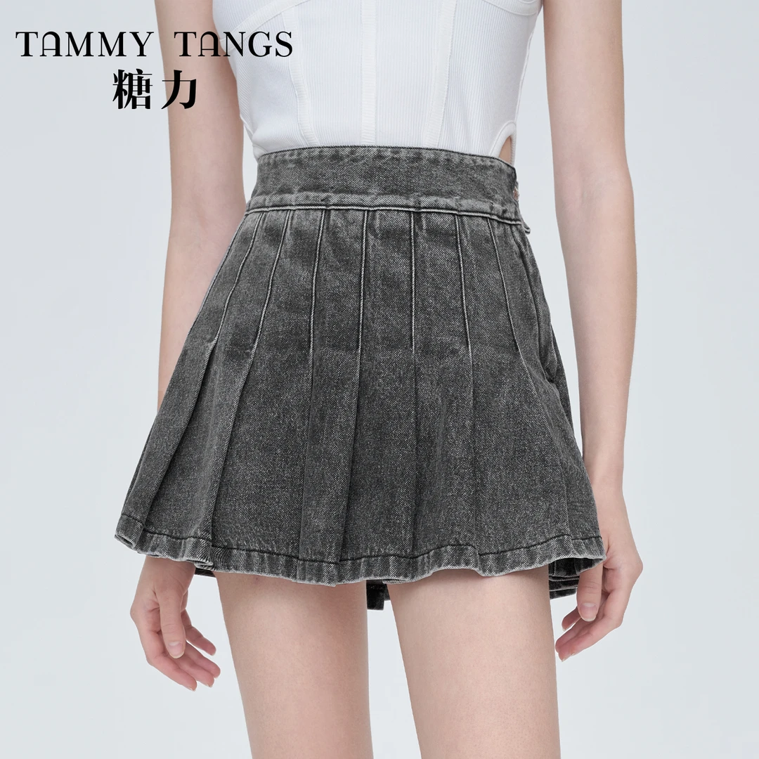 2012【马琦尧专属】糖力百褶牛仔半身裙TWEXB62012
