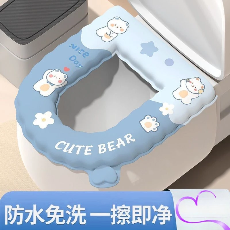 新款eva马桶垫防水免洗坐便器贴保温超软垫子加大坐超厚福气垫子
