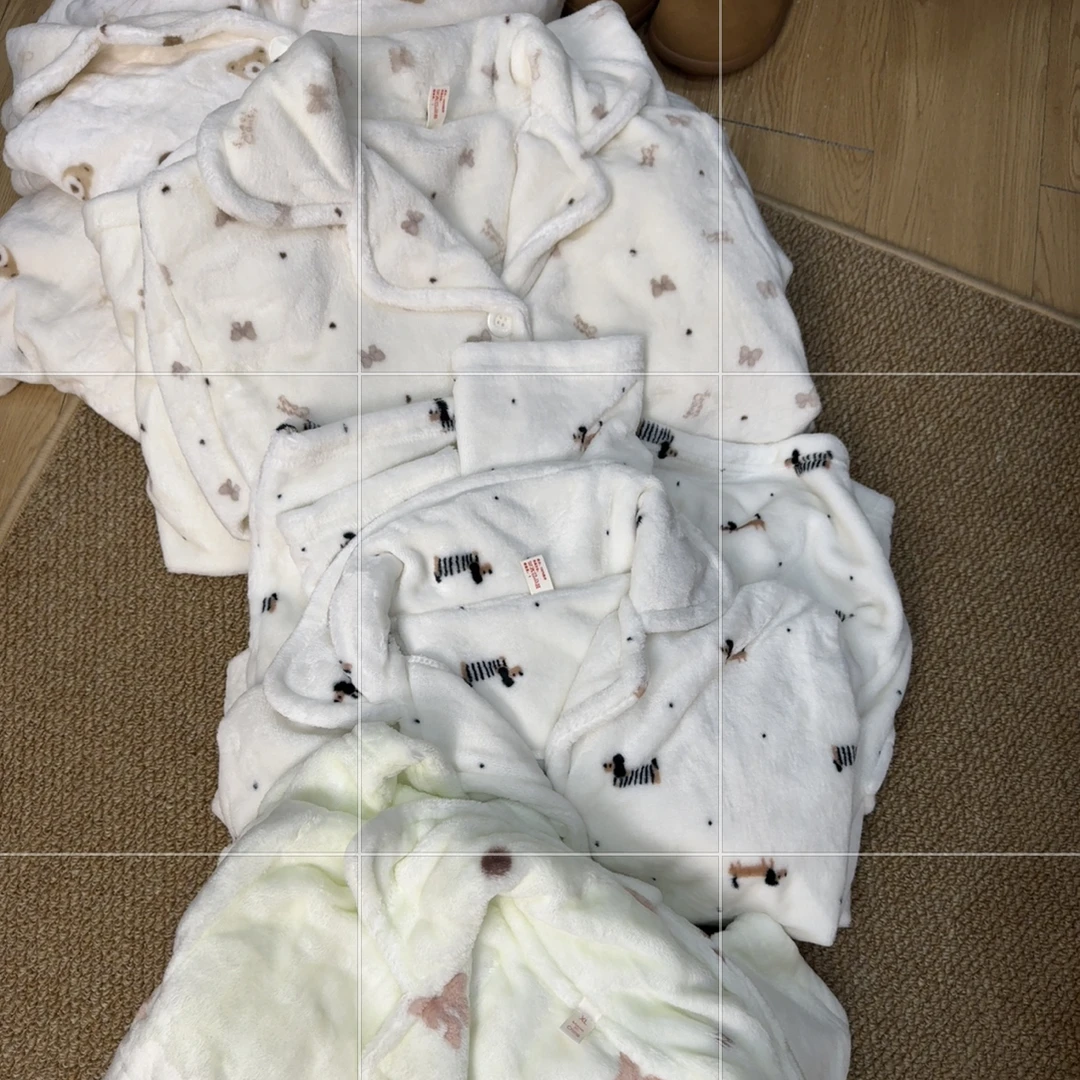 【小冷】舒舒服服～牛奶绒睡衣套装
