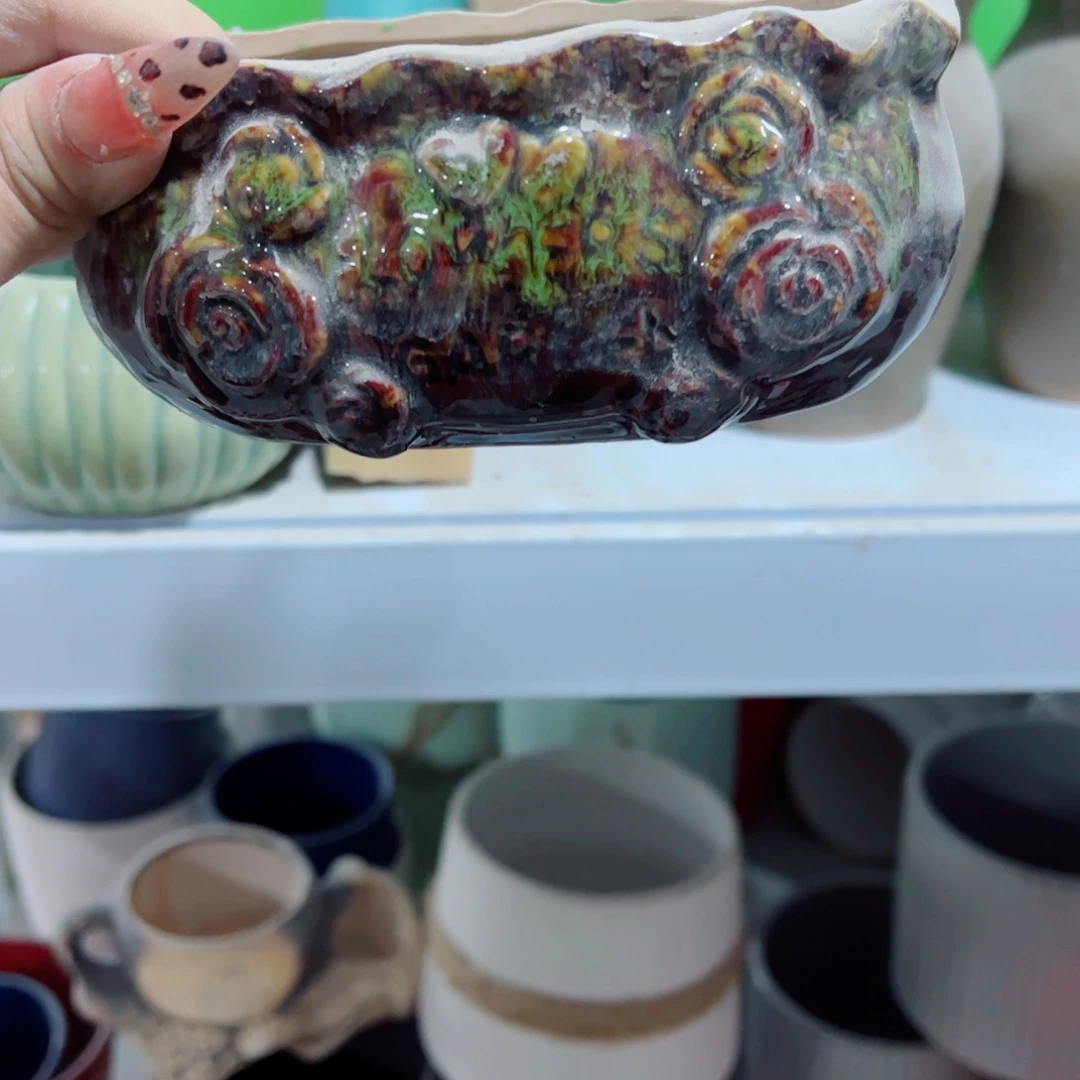 有孔，陶瓷花盆满10米包邮发货