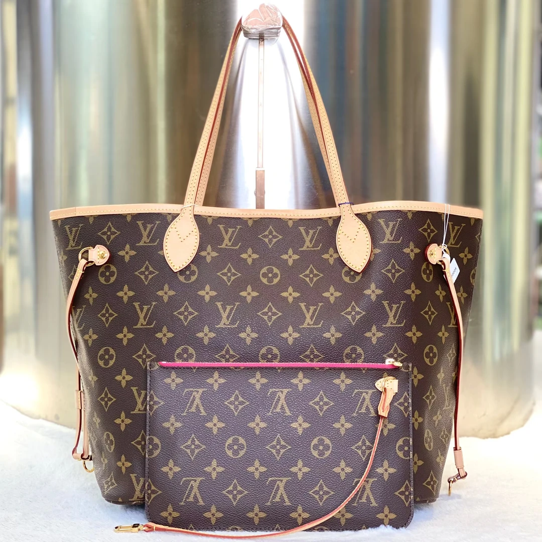 99新 LouisVuitton/路易威登 古有98新LV老花中号购物袋包7199