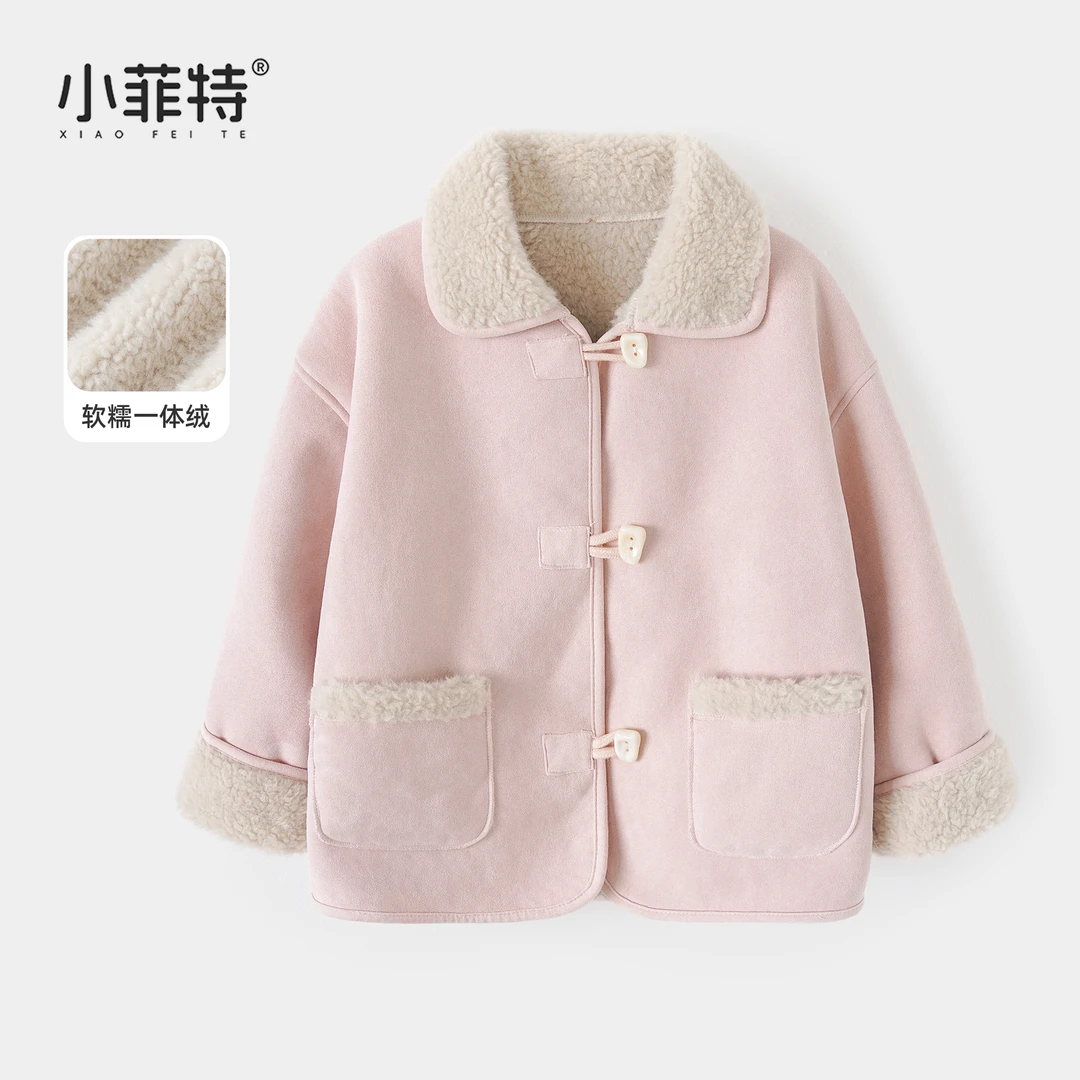 小菲特女童秋冬装新款加厚外套儿童休闲上衣中大童衣服BGYD56026