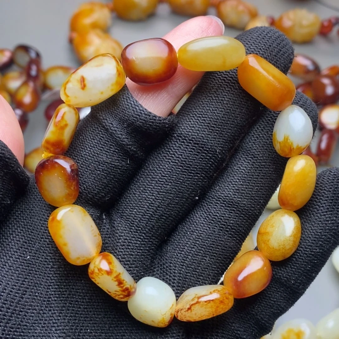 和田玉未镶嵌手链